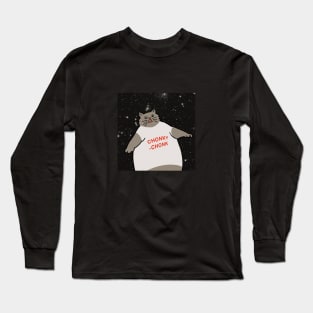 CHONK CAT MEME Long Sleeve T-Shirt